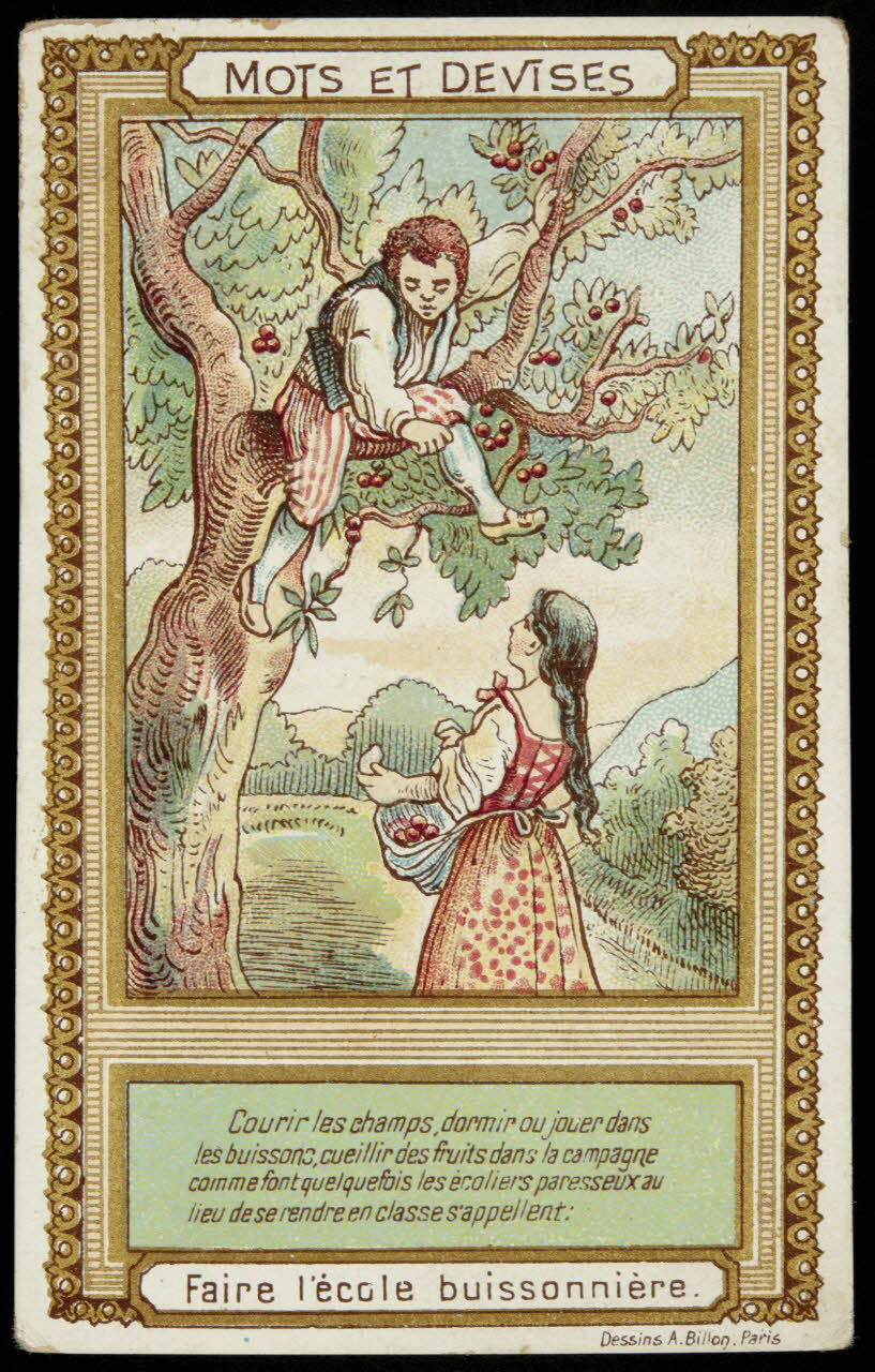 A. Billon carte réclame chromo Paris 1900-1915 1995.1.2569.3 Photo