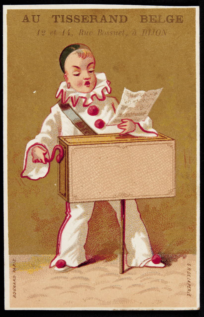 Bognard carte réclame chromo Paris 1876-1890 1995.1.2574.3 Photo