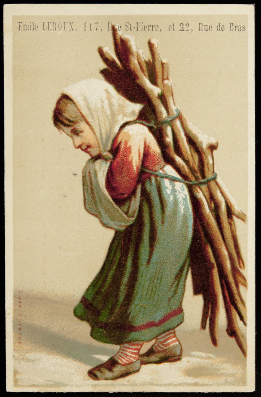 Bognard carte réclame chromo Paris 1876-1890 1995.1.2577.4 Photo