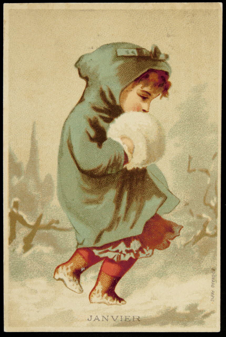 Bognard carte réclame chromo Paris 1876-1890 1995.1.2578.1 Photo