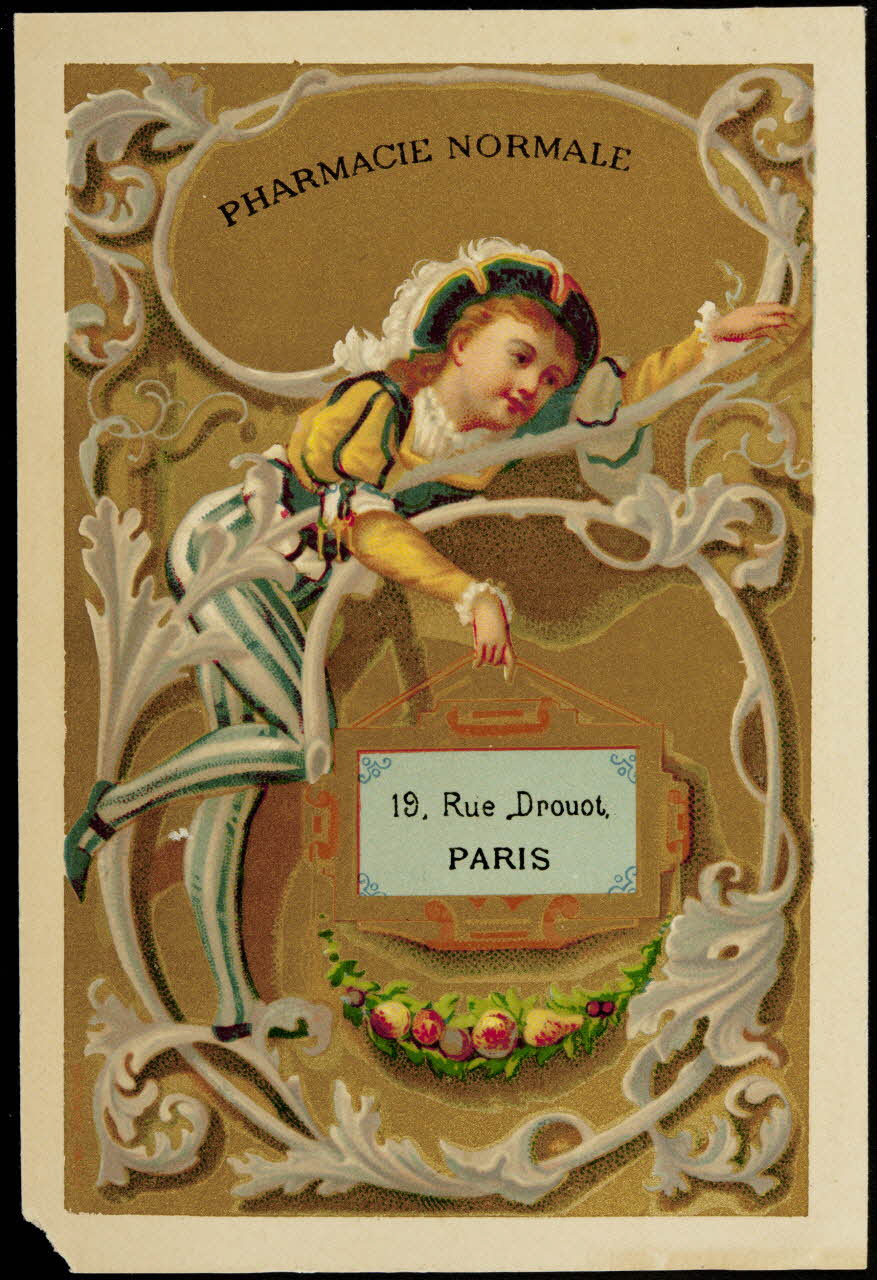 Bognard carte réclame chromo Paris 1876-1890 1995.1.2594.3 Photo