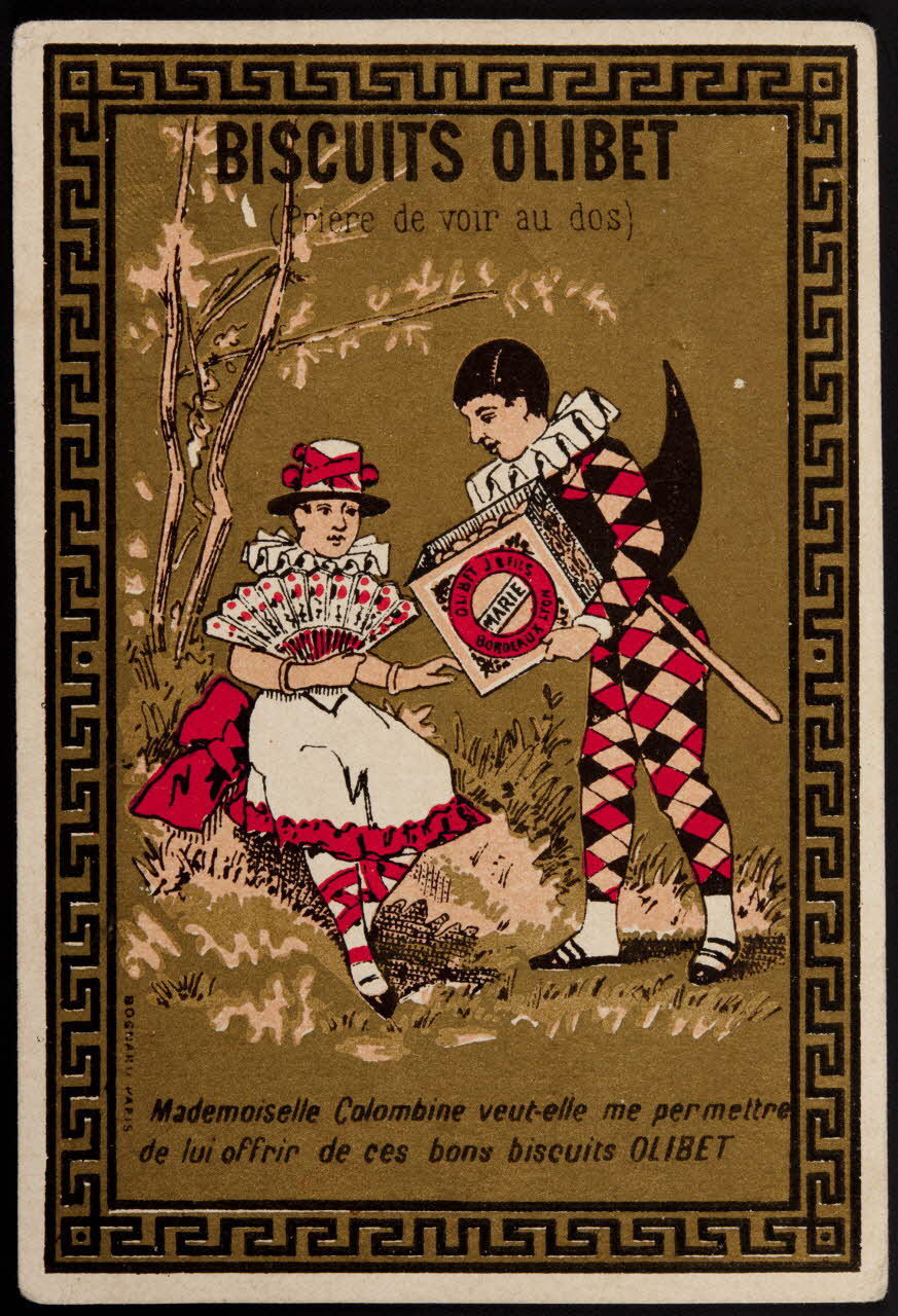 Bognard carte réclame chromo Paris 1882-1890 1995.1.2606.1 Photo