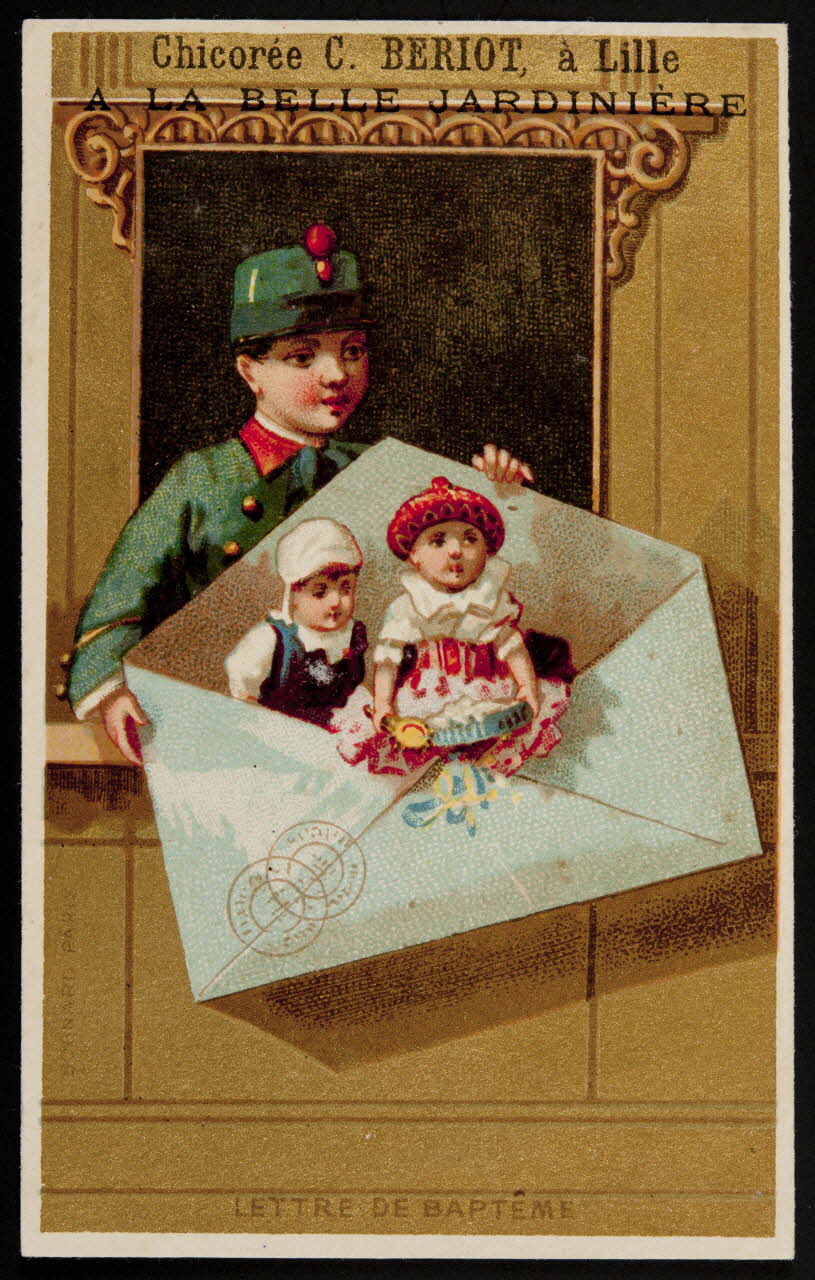 Bognard carte réclame chromo Paris 1876-1890 1995.1.2630.1 Photo