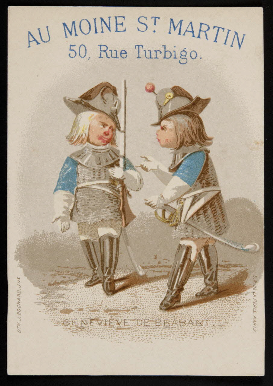 Bognard carte réclame chromo Paris 1876-1890 1995.1.2636.7 Photo