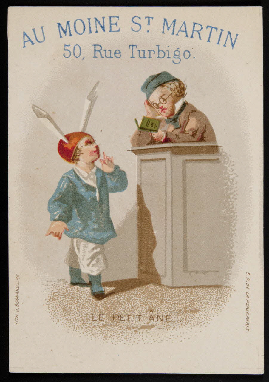 Bognard carte réclame chromo Paris 1876-1890 1995.1.2636.8 Photo