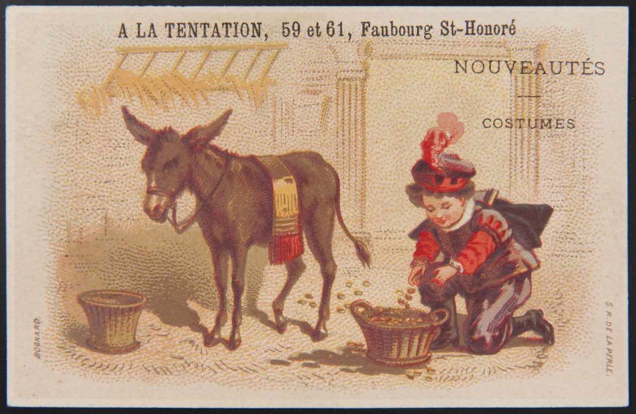 Bognard carte réclame chromo Paris 1876-1890 1995.1.2638.1 Photo