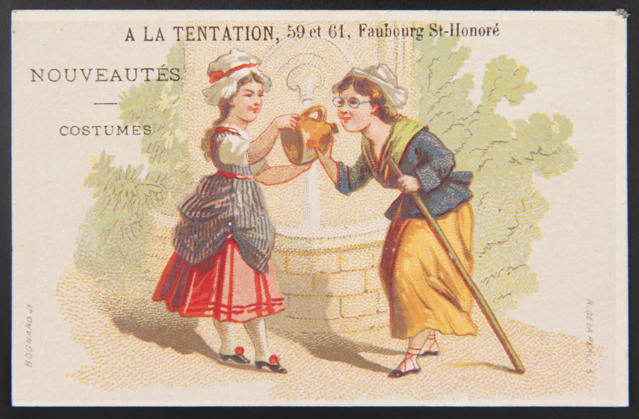 Bognard carte réclame chromo Paris 1876-1890 1995.1.2638.10 Photo