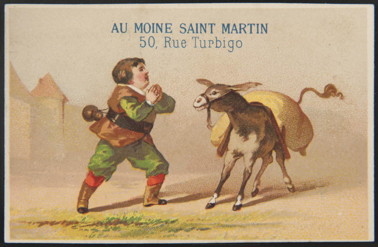 Bognard carte réclame chromo Paris 1876-1890 1995.1.2639.3 Photo