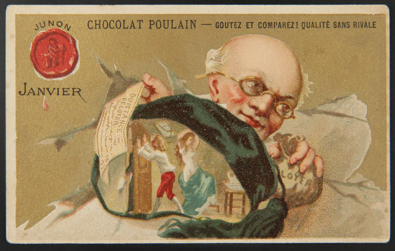 Bognard carte réclame chromo Paris 1876-1890 1995.1.2649.1 Photo