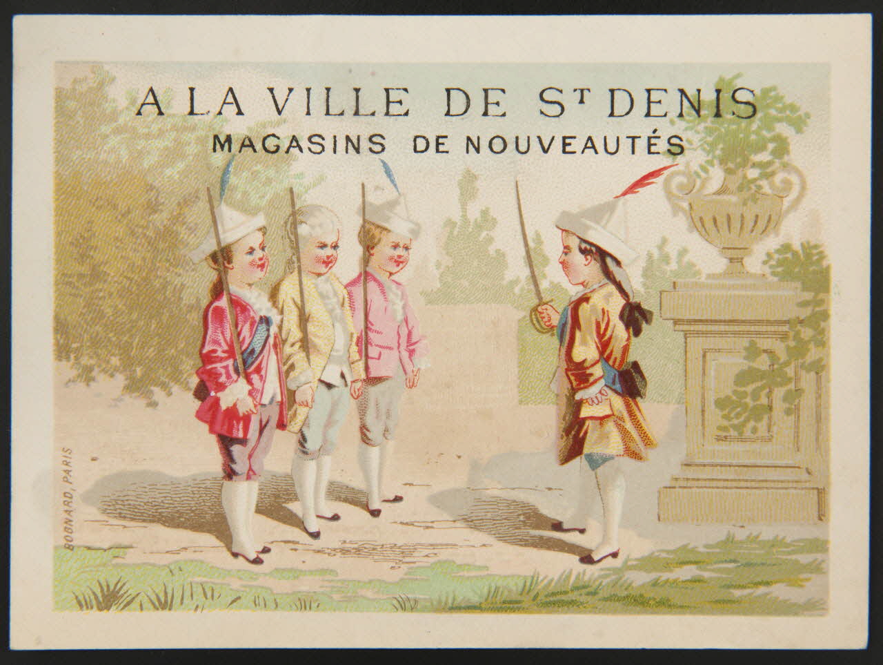 Bognard carte réclame chromo Paris 1876-1890 1995.1.2652.6 Photo