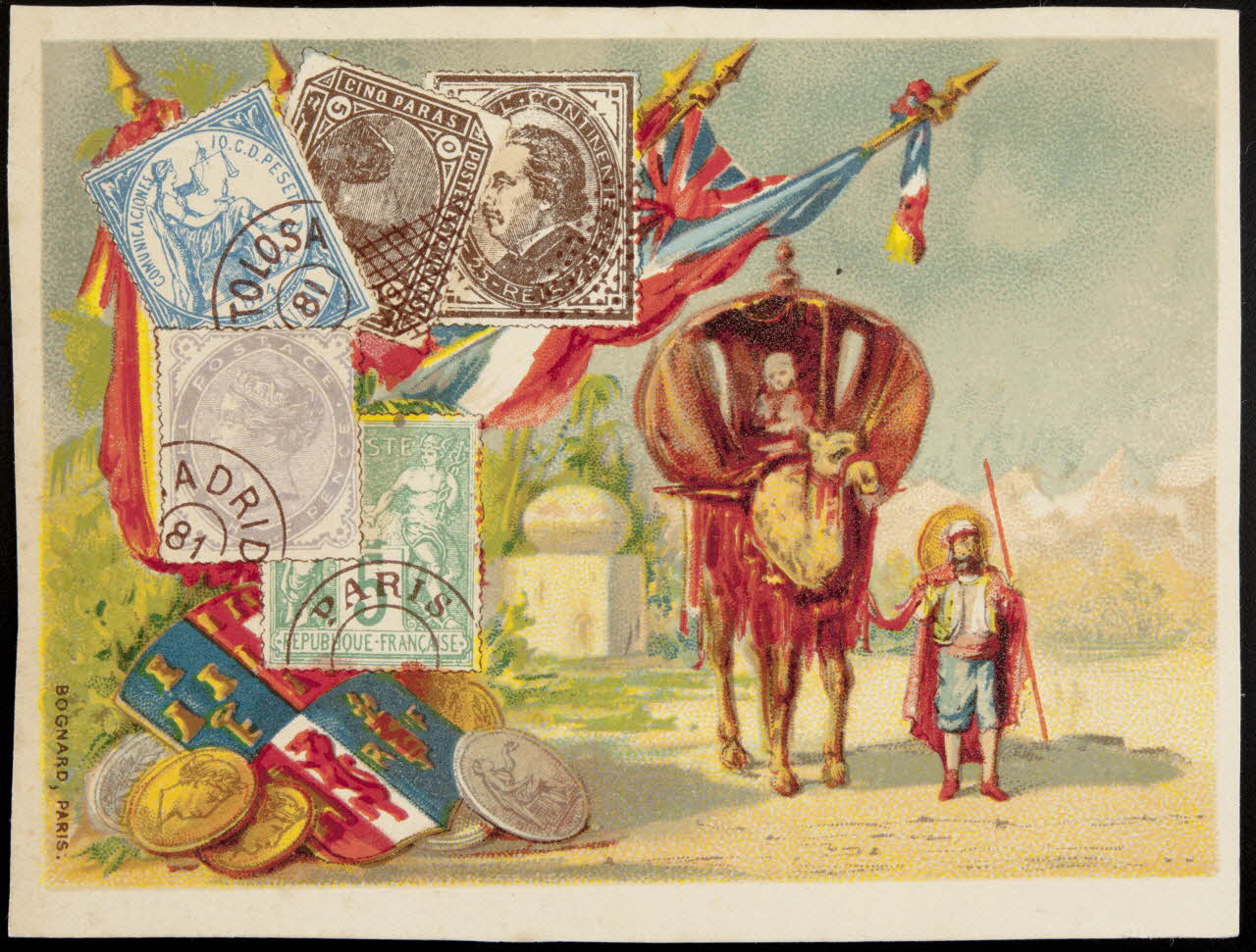 Bognard carte réclame chromo Paris 1876-1890 1995.1.2653.1 Photo