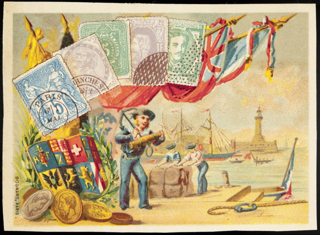 Bognard carte réclame chromo Paris 1876-1890 1995.1.2653.3 Photo