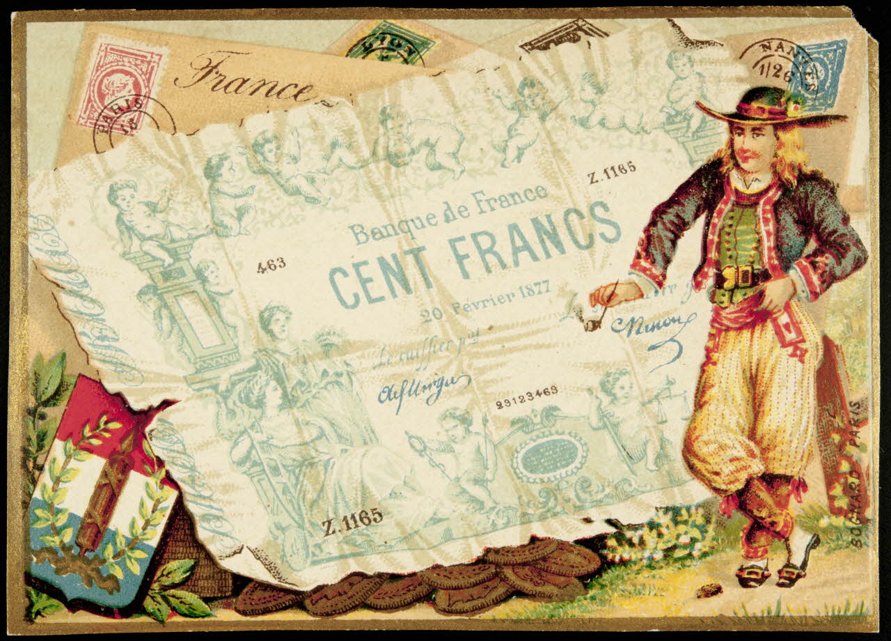 carte réclame chromo Paris 1876-1890 1995.1.2656.1 Photo