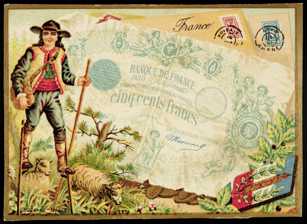 carte réclame chromo Paris 1876-1890 1995.1.2656.23 Photo
