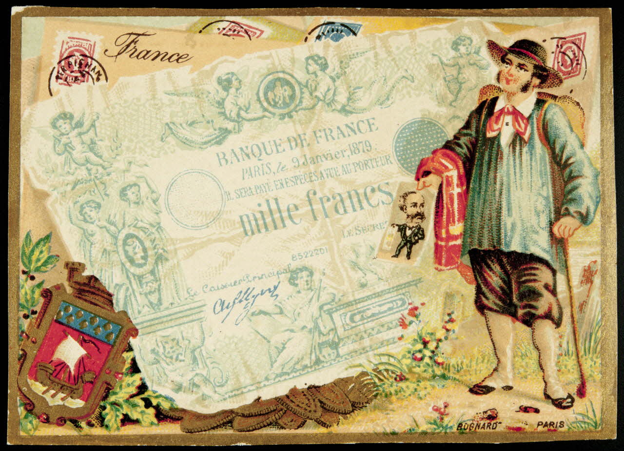 carte réclame chromo Paris 1876-1890 1995.1.2656.24 Photo