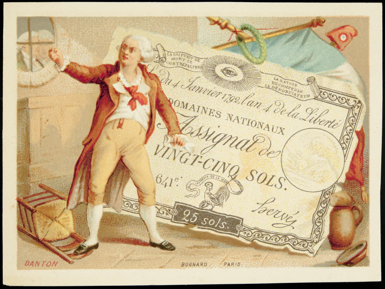 Bognard carte réclame chromo Paris 1876-1890 1995.1.2657.2 Photo