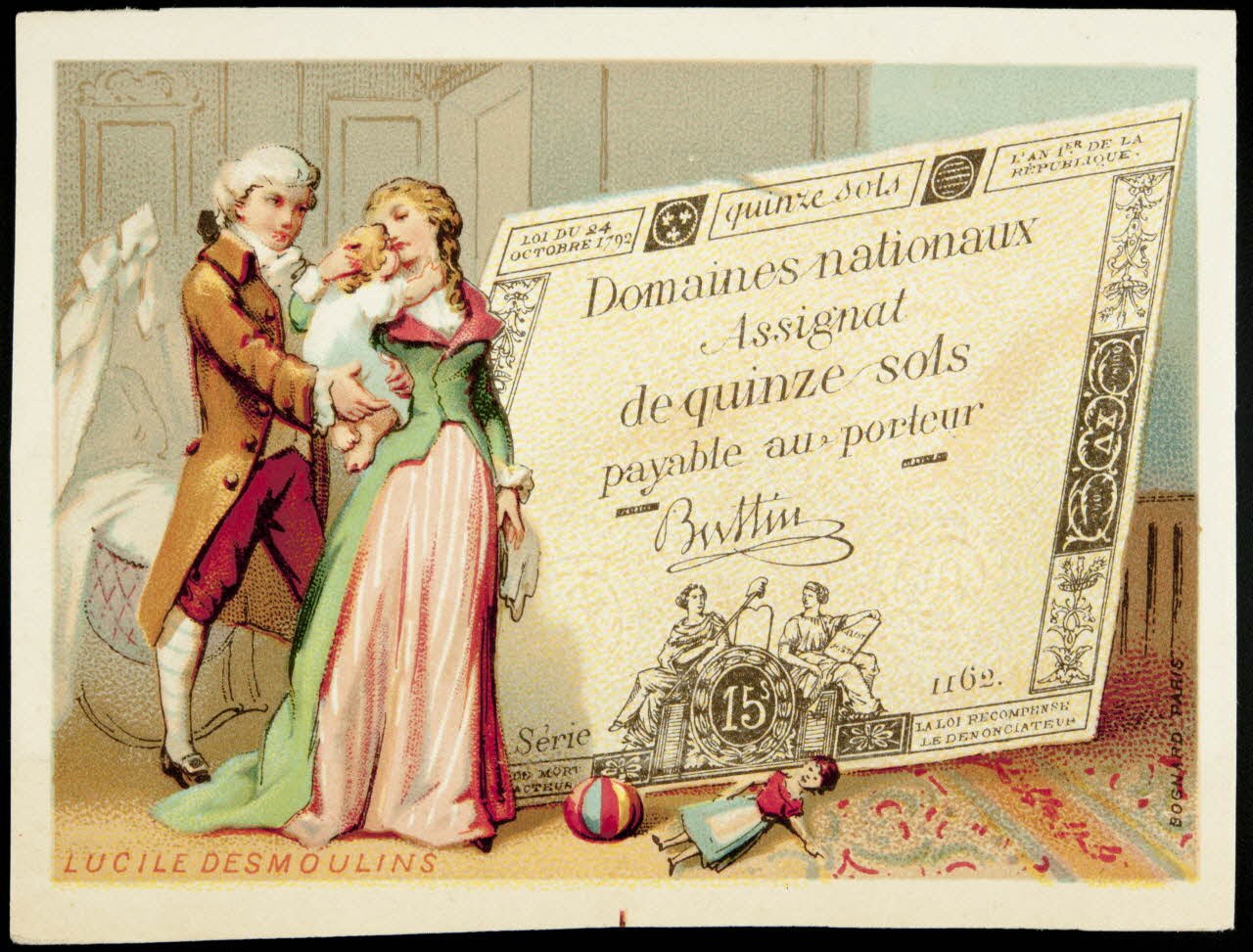 Bognard carte réclame chromo Paris 1876-1890 1995.1.2657.4 Photo