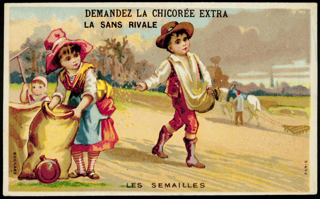 Bognard carte réclame chromo Paris 1876-1890 1995.1.2658.1 Photo