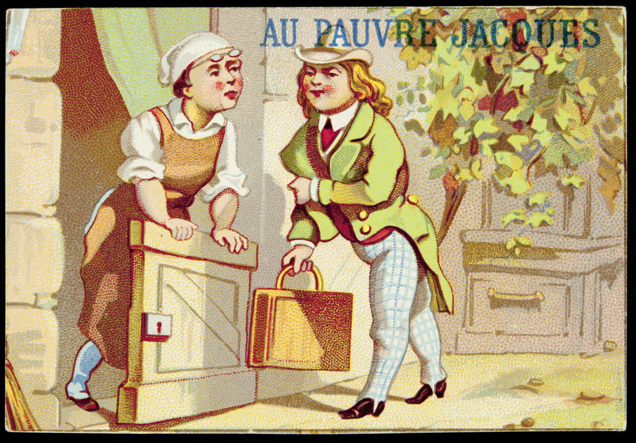 Bognard carte réclame chromo Paris 1876-1890 1995.1.2662.1 Photo