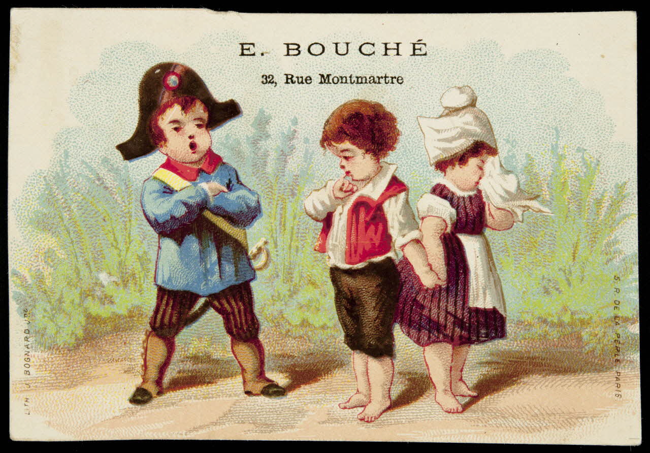 Bognard carte réclame chromo Paris 1876-1890 1995.1.2664.1 Photo