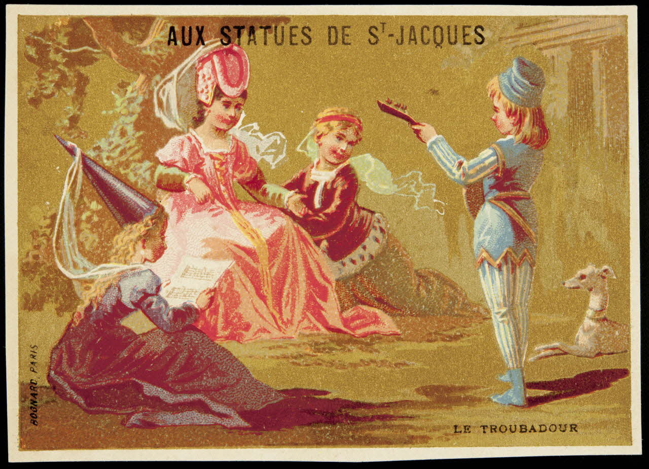 Bognard carte réclame chromo Paris 1876-1890 1995.1.2665.3 Photo