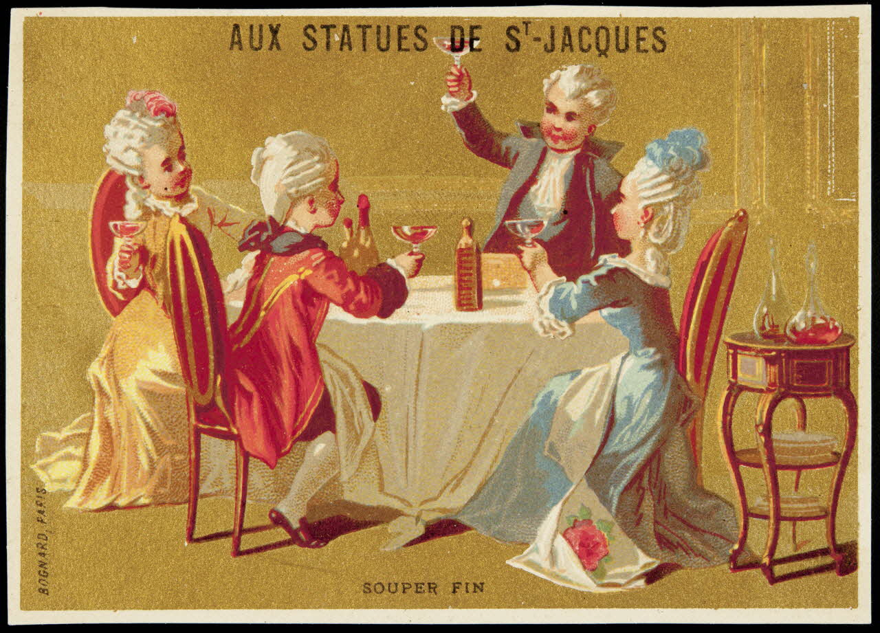 Bognard carte réclame chromo Paris 1876-1890 1995.1.2665.5 Photo