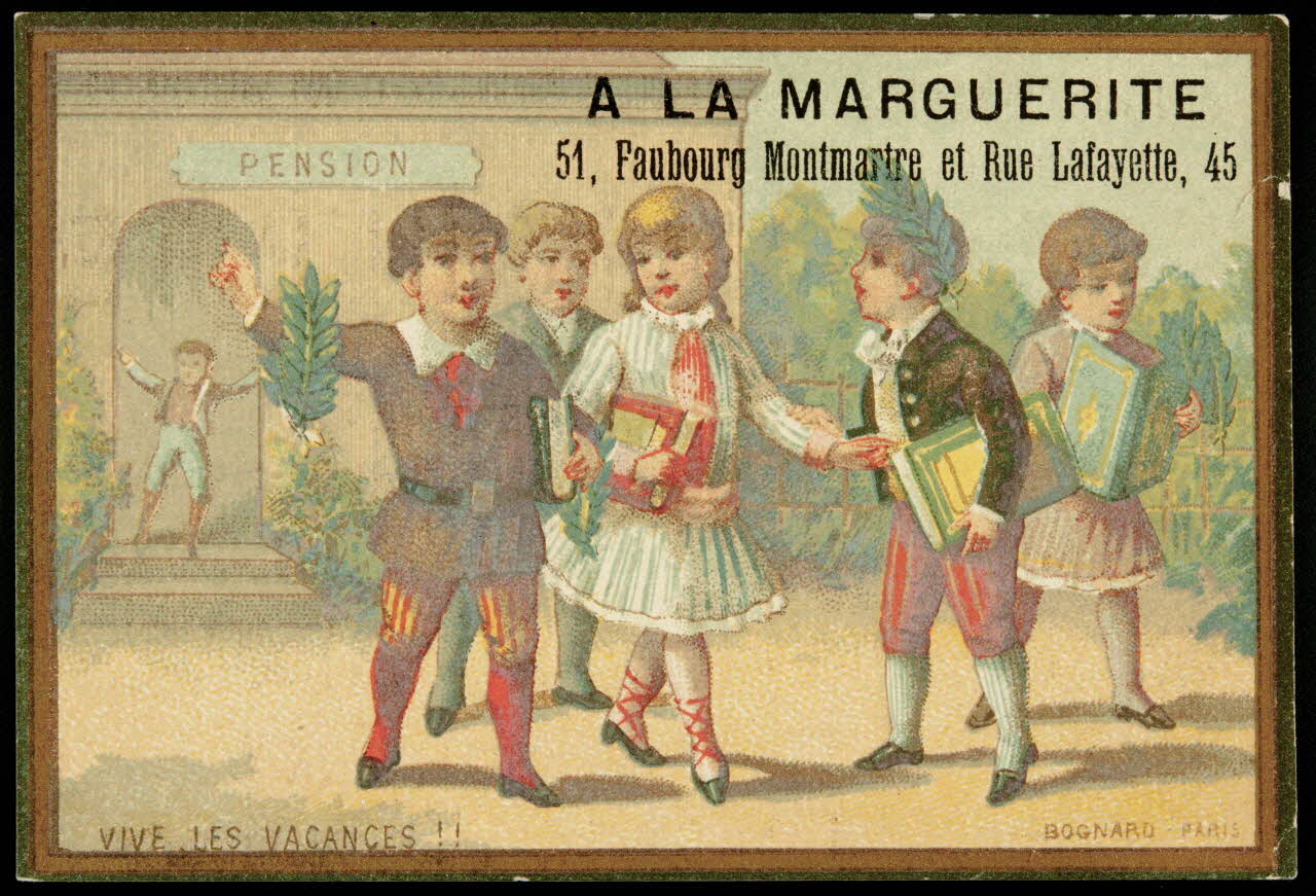 Bognard carte réclame chromo Paris 1876-1890 1995.1.2669.5 Photo