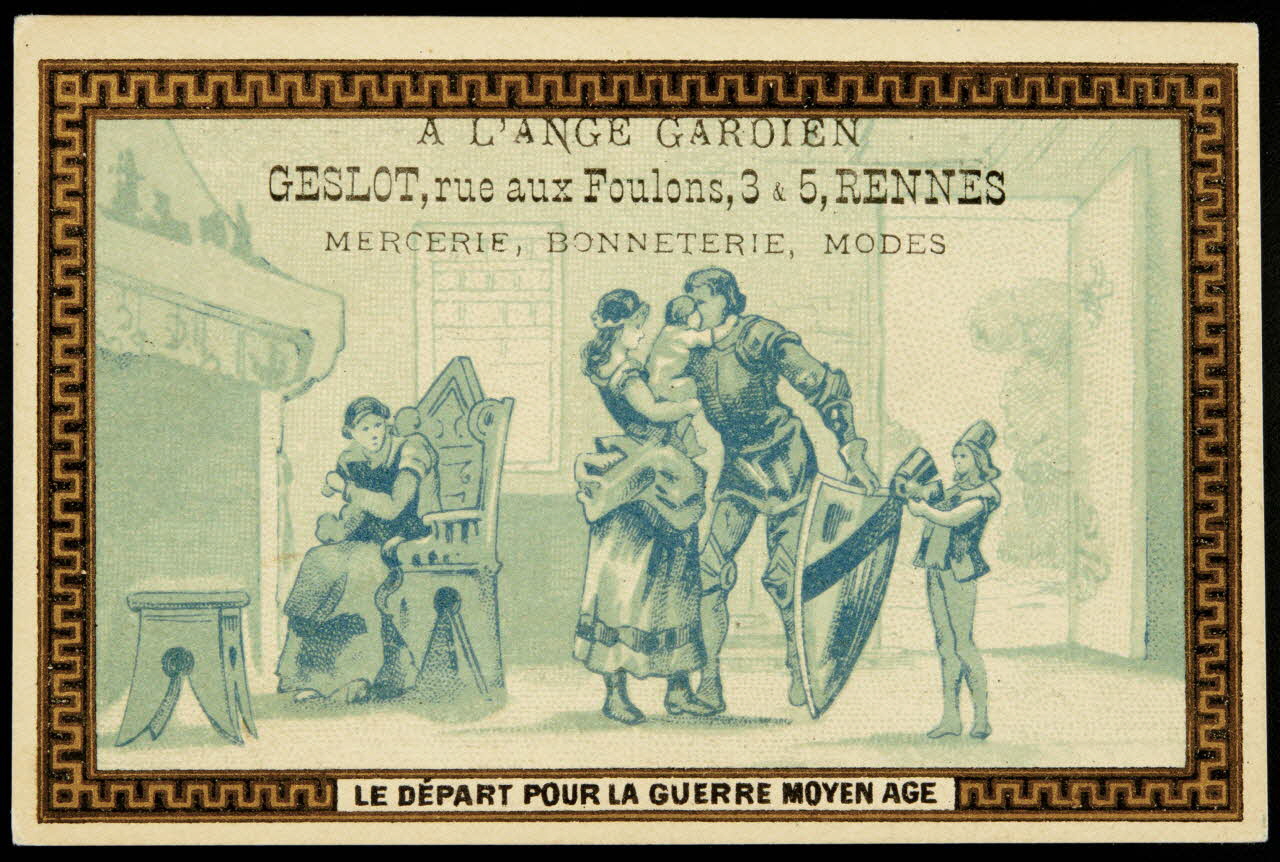 Bognard carte réclame chromo Paris 1876-1890 1995.1.2670.1 Photo