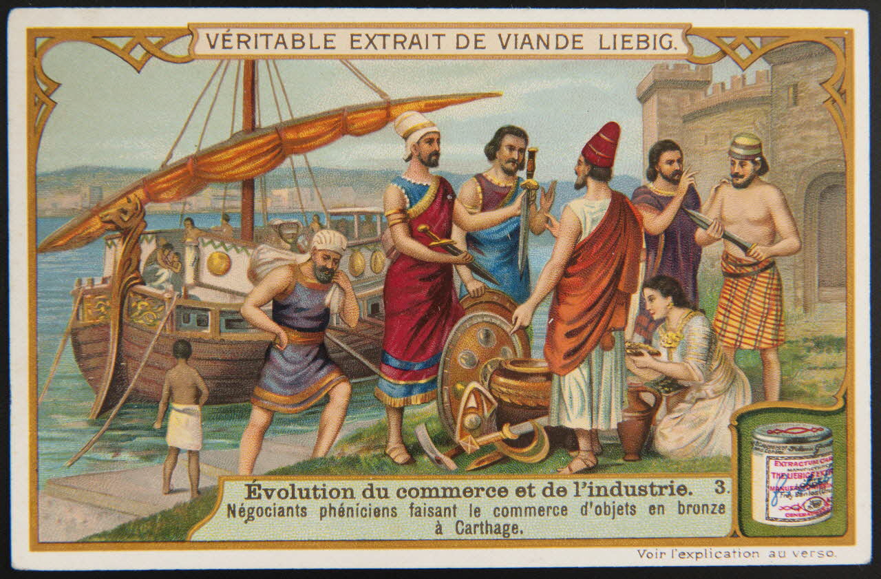 Liebig carte réclame chromo Anvers 1910 1995.1.2681.3 Photo