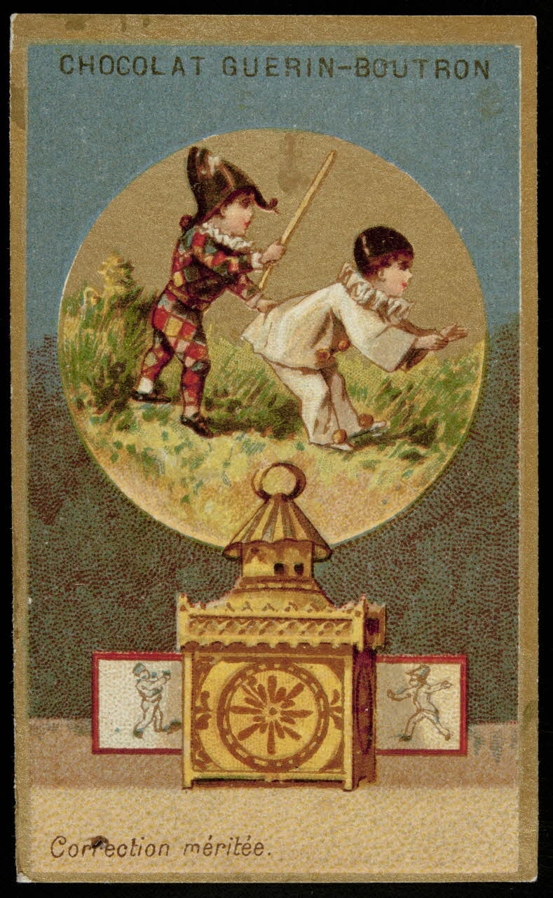 Testu & Massin ; Testu & Massin et F. Champenois & Cie carte réclame chromo Paris 1888-1889 1995.1.2687.2 Photo