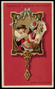 Testu & Massin ; Testu & Massin et F. Champenois & Cie carte réclame chromo Paris 1888-1889 1995.1.2688.3  Photo