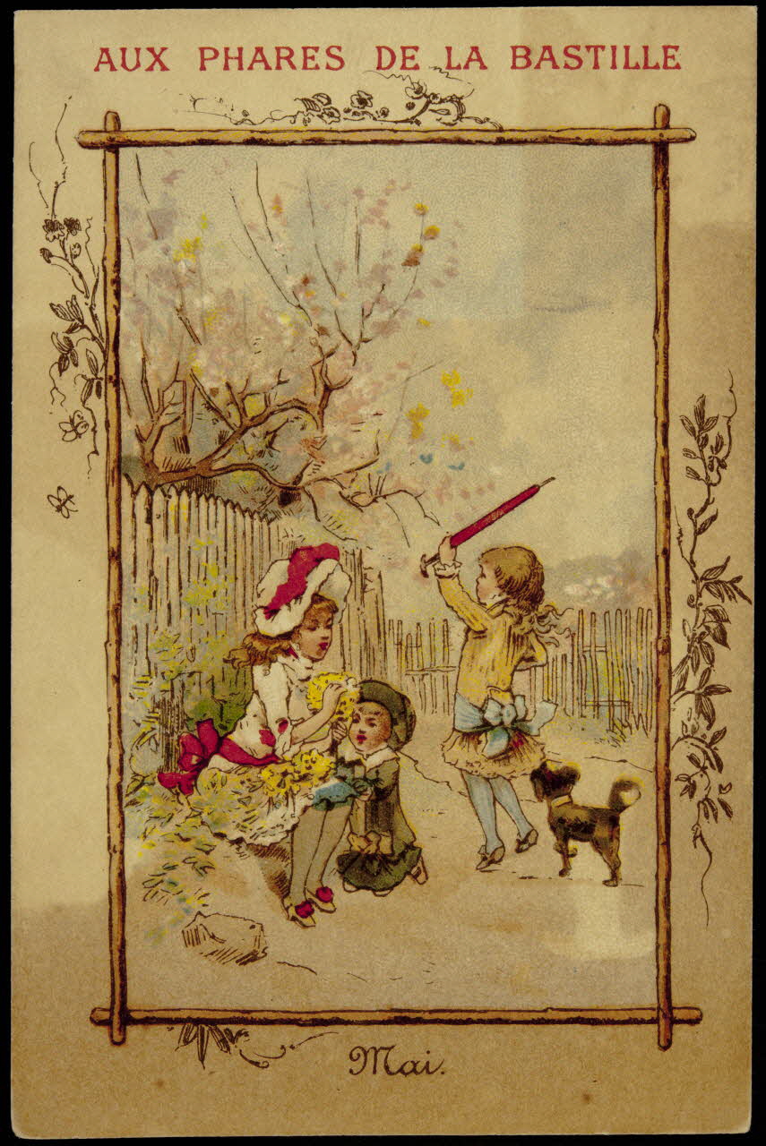 Testu & Massin ; Champenois & Cie carte réclame chromo Paris 1888-1889 1995.1.2692.1 Photo