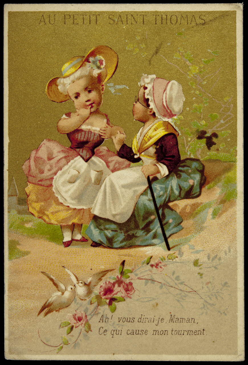 Testu & Massin carte réclame chromo Paris 1888-1903 1995.1.2698.1 Photo