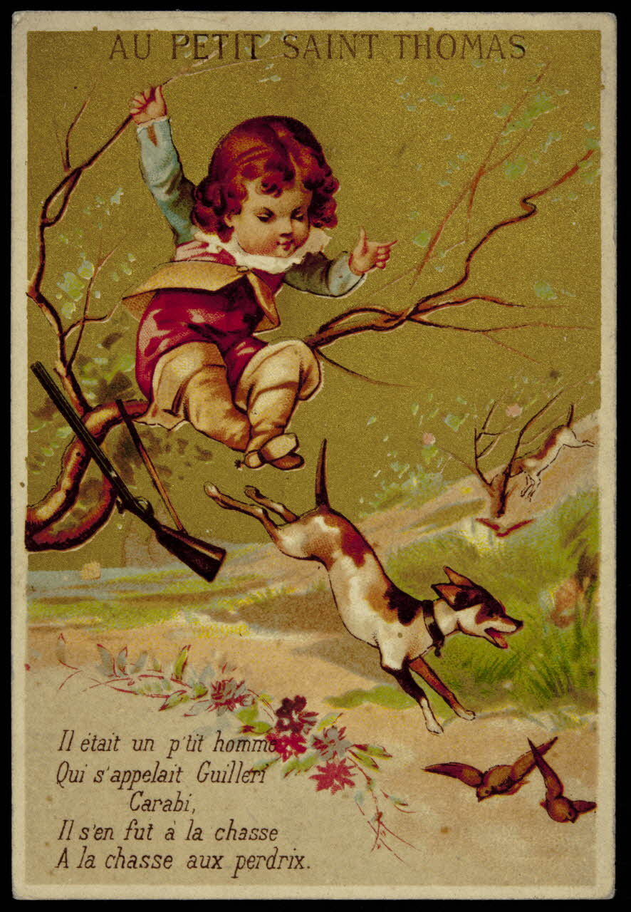 Testu & Massin carte réclame chromo Paris 1888-1903 1995.1.2698.2 Photo