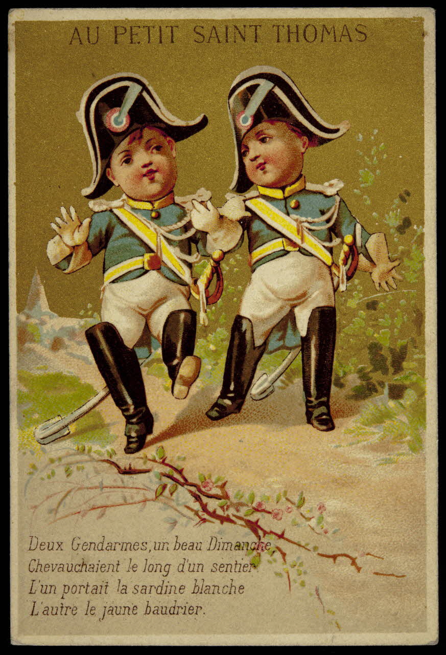 Testu & Massin carte réclame chromo Paris 1888-1903 1995.1.2698.6 Photo