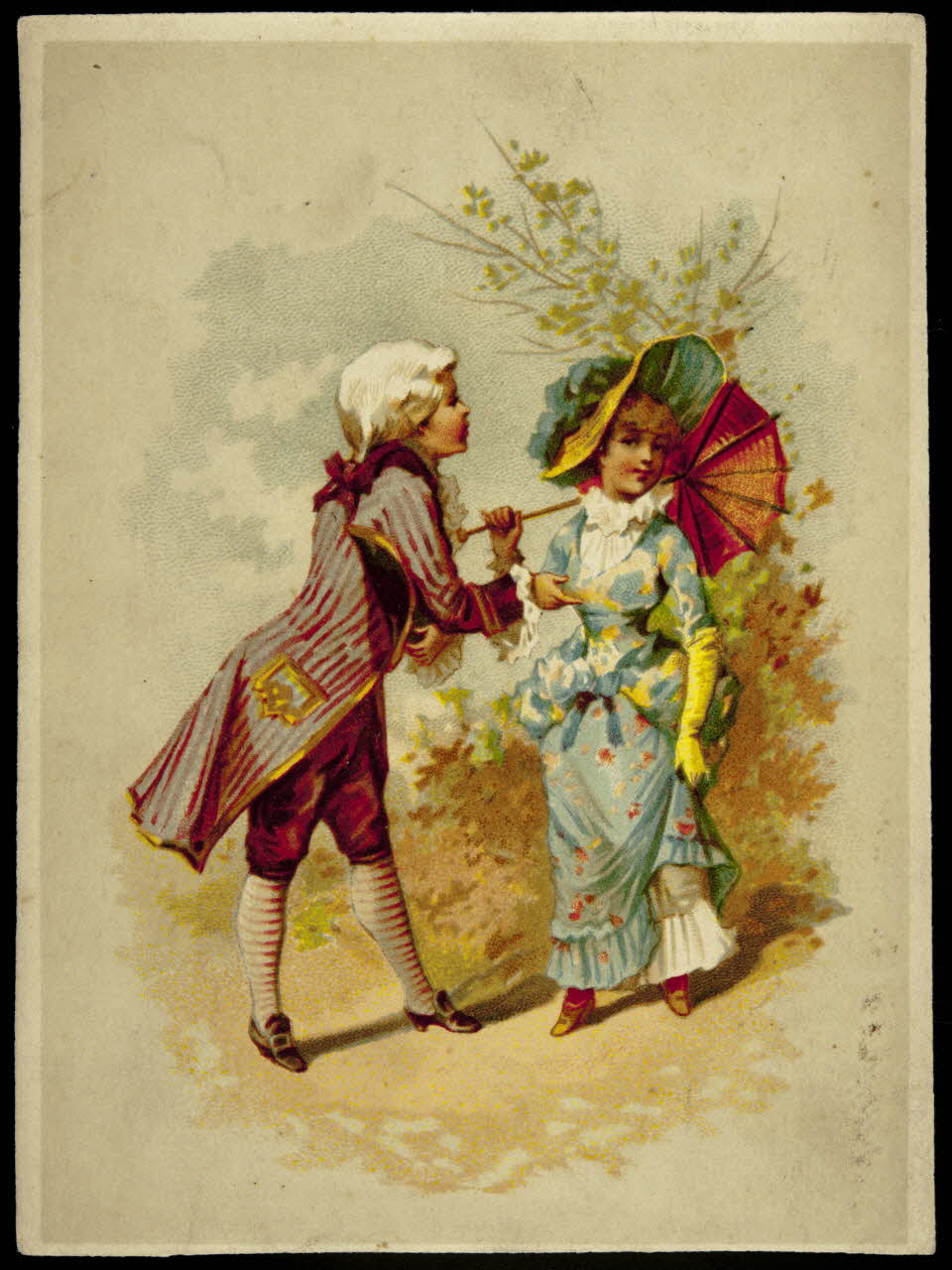 Testu & Massin carte réclame chromo Paris 1876-1903 1995.1.2704.2 Photo