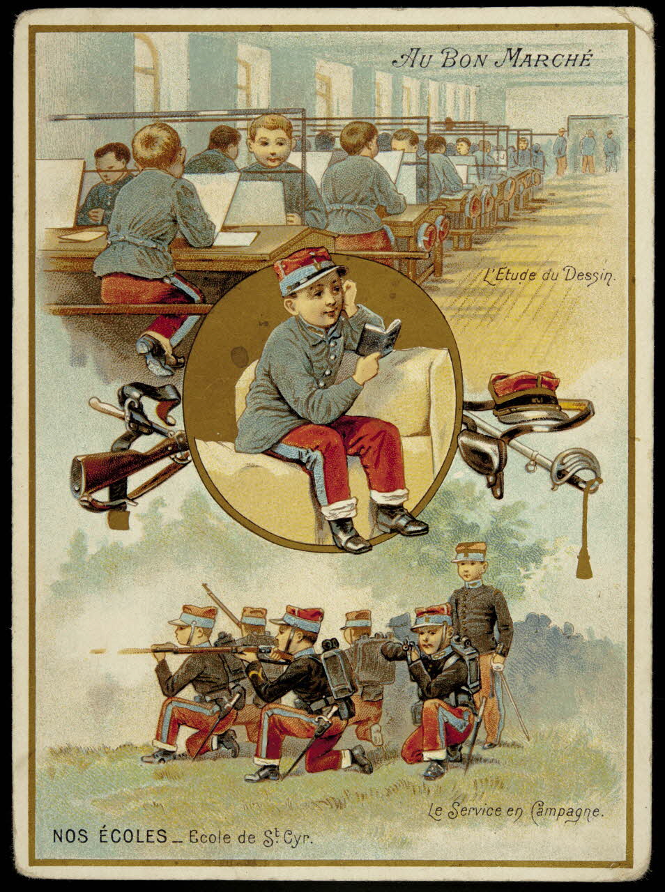 Testu & Massin carte réclame chromo Paris 1876-1903 1995.1.2706.5 Photo