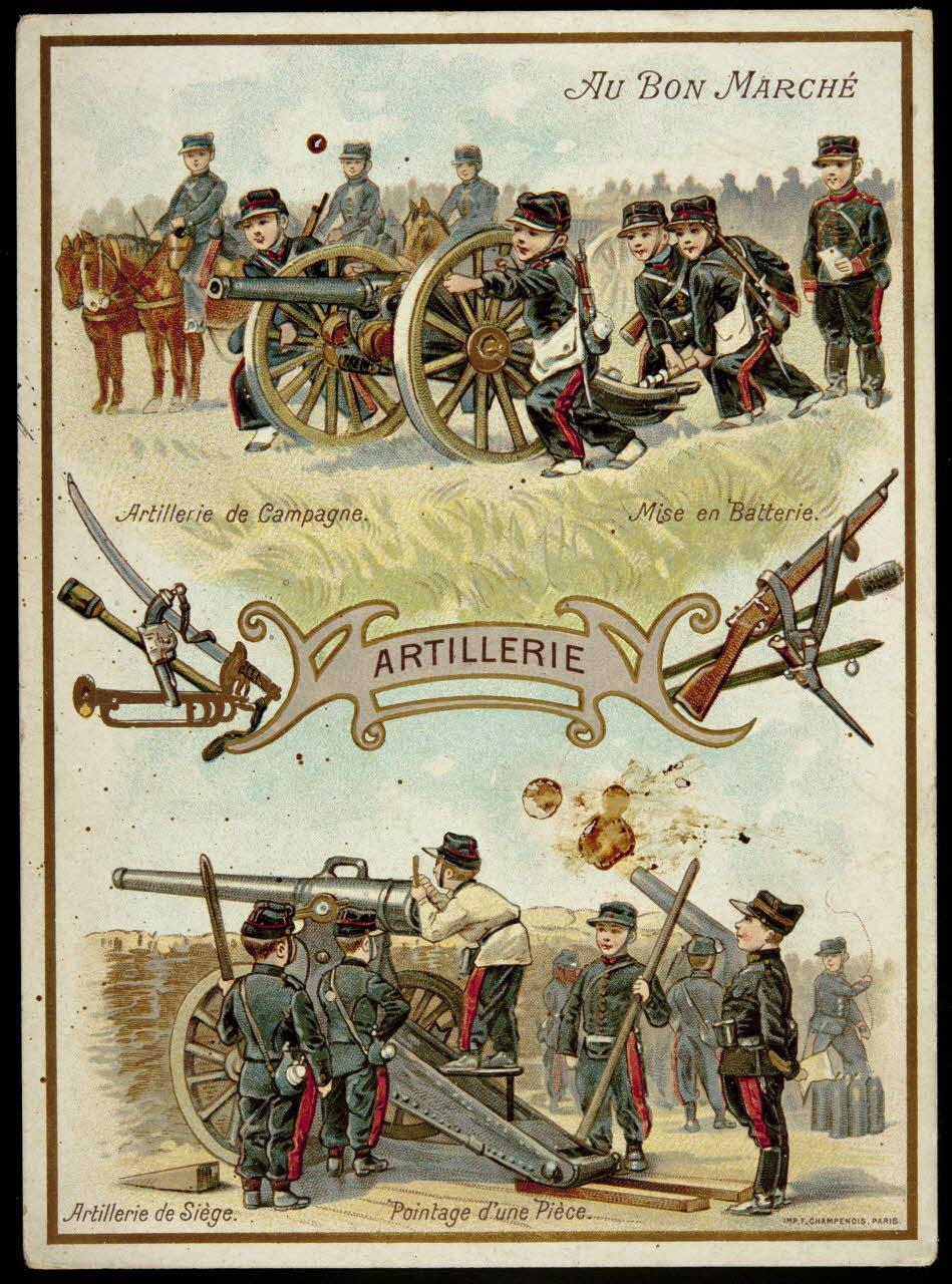 Testu & Massin carte réclame chromo Paris 1886-1903 1995.1.2707.1 Photo