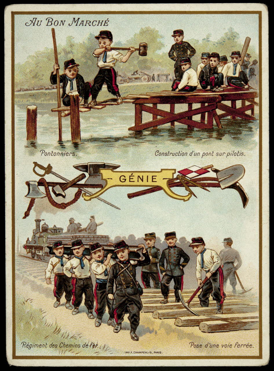 Testu & Massin carte réclame chromo Paris 1886-1903 1995.1.2707.3 Photo