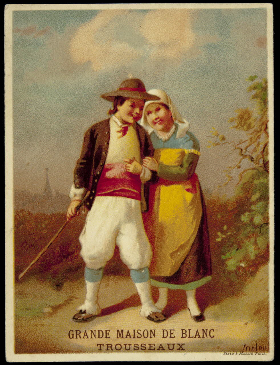 François-Louis Lanfant de Metz ; Testu & Massin et F. Champenois & Cie carte réclame chromo Paris 1876-1903 1995.1.2708.10 Photo