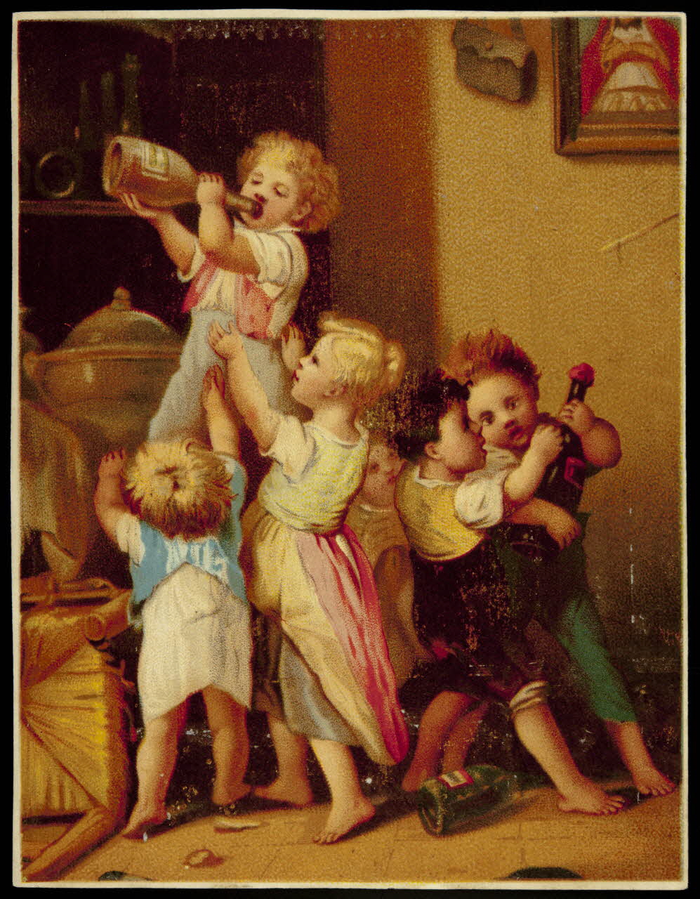 Testu & Massin carte réclame chromo Paris 1876-1903 1995.1.2709.6 Photo