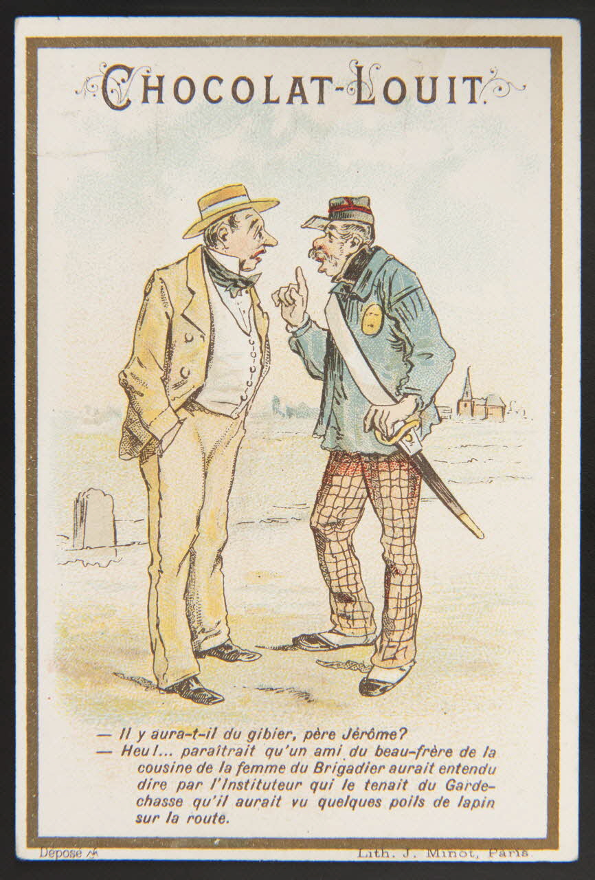 Vallet-Minot et Cie carte réclame chromo Paris 1889-1914 1995.1.271.10 Photo