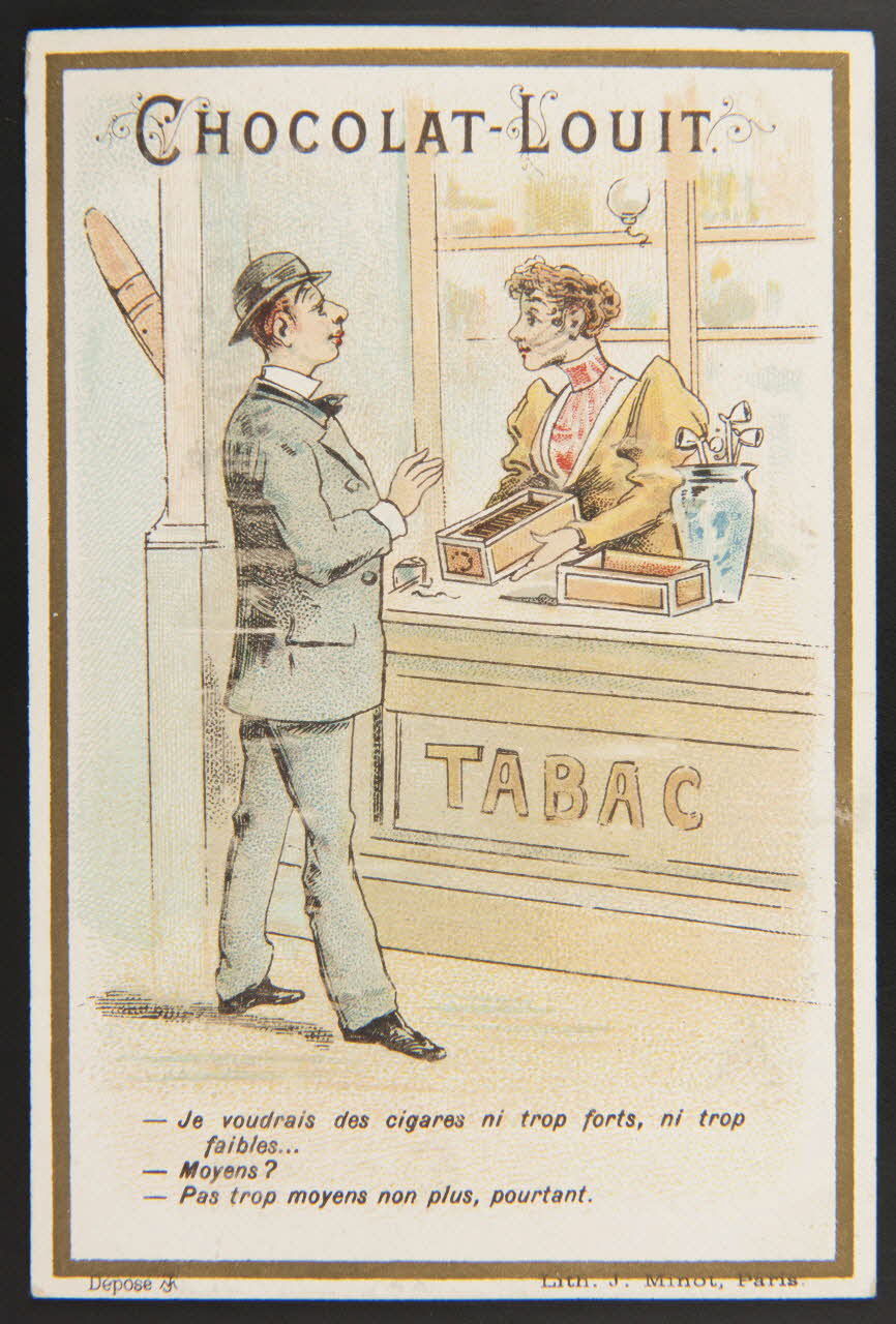 Vallet-Minot et Cie carte réclame chromo Paris 1889-1914 1995.1.271.11 Photo