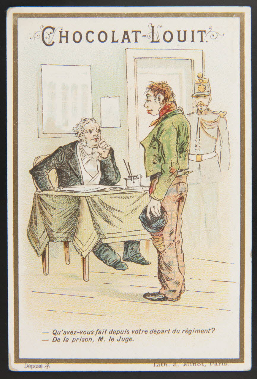 Vallet-Minot et Cie carte réclame chromo Paris 1889-1914 1995.1.271.17 Photo