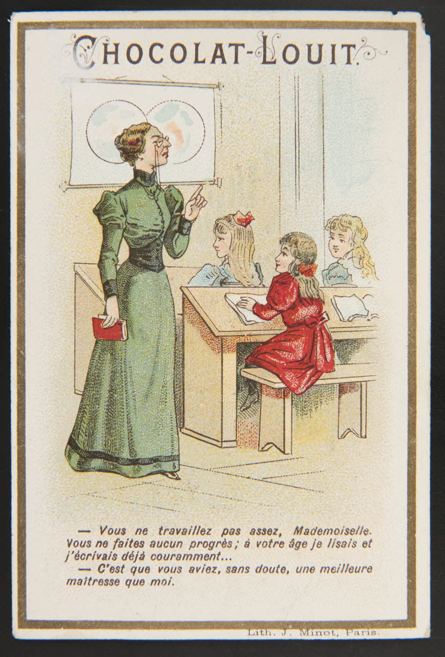 Vallet-Minot et Cie carte réclame chromo Paris 1889-1914 1995.1.271.22 Photo