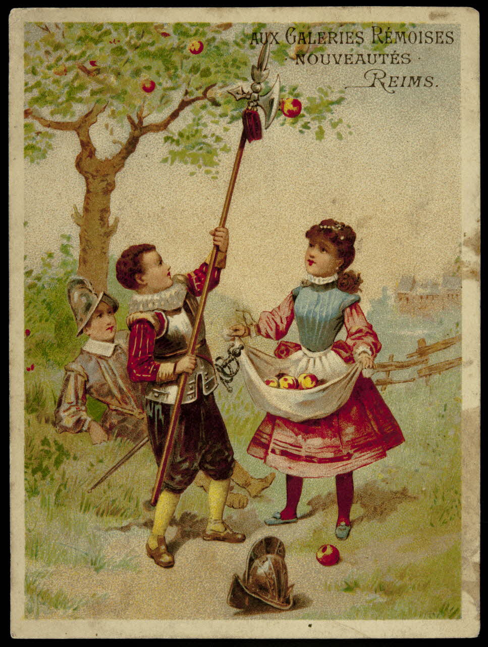 Testu & Massin carte réclame chromo Paris 1889-1890 1995.1.2711.2 Photo