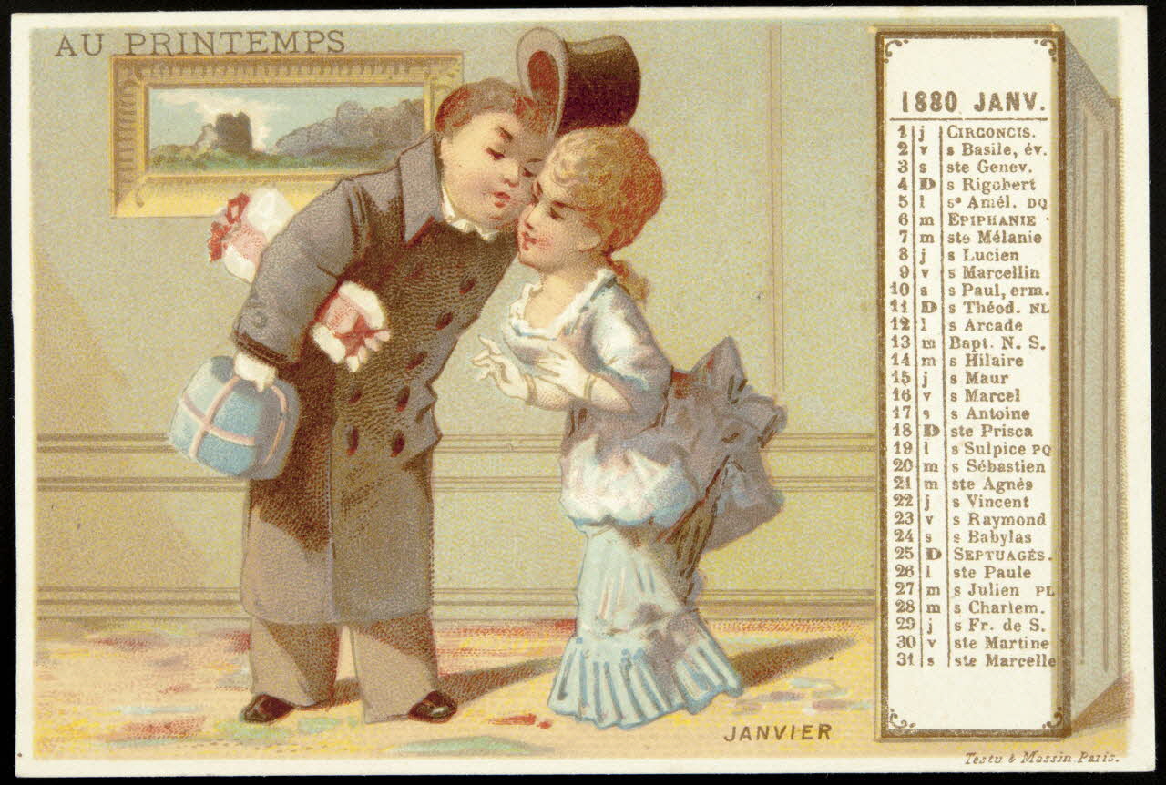 Testu & Massin carte réclame chromo Paris 1876-1903 1995.1.2716.1 Photo