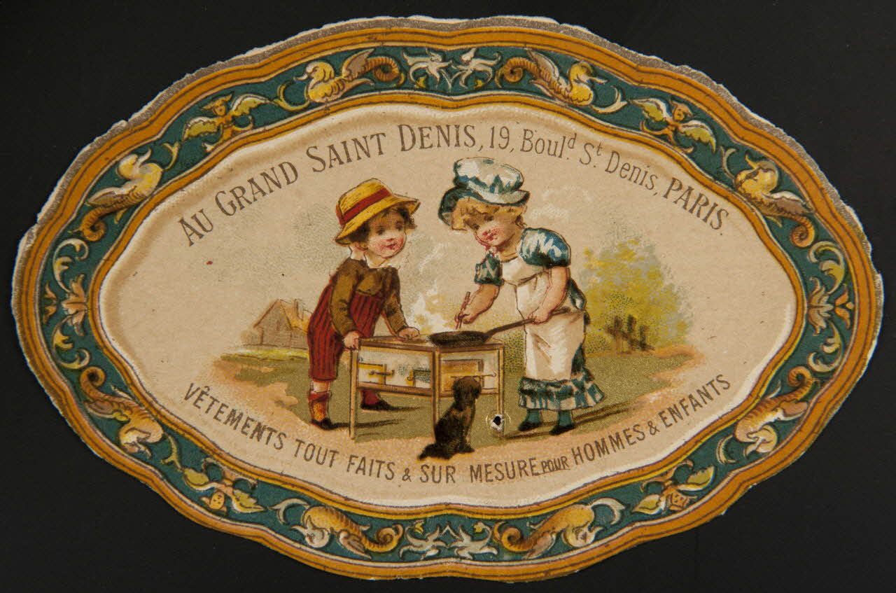 Testu & Massin carte réclame chromo Paris 1876-1903 1995.1.2718.2 Photo