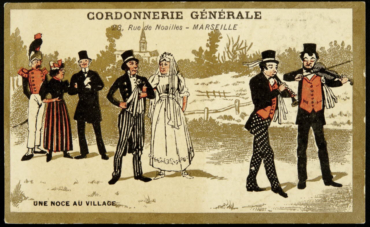 Testu & Massin ; Testu & Massin et F. Champenois carte réclame chromo Paris 1876-1903 1995.1.2719.20 Photo