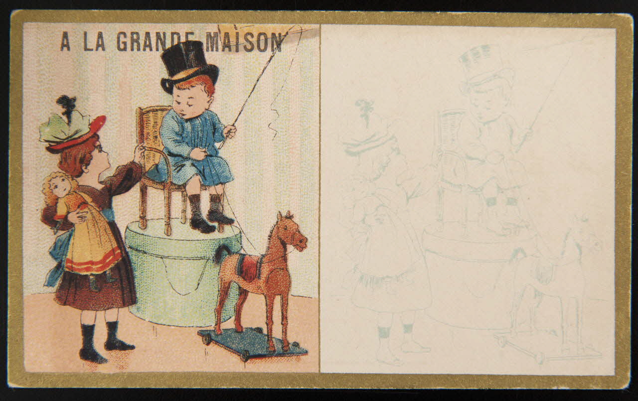 Testu & Massin carte réclame chromo Paris 1876-1903 1995.1.2727.20 Photo